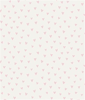 Seabrook Designs Sparkle Heart White & Bubblegum Glitter Wallpaper