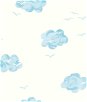 Seabrook Designs Daydream White & Sky Blue Wallpaper