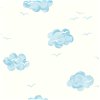 Seabrook Designs Daydream White & Sky Blue Wallpaper - Image 1