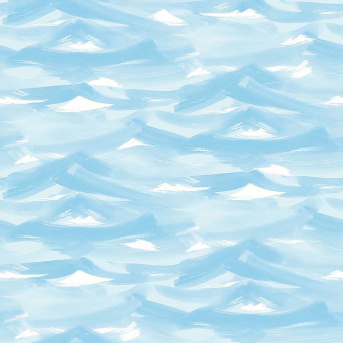 Seabrook Designs Drift Away White &amp; Sky Blue Wallpaper image 1 of 2