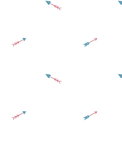 Seabrook Designs Hearts & Darts Cerulean & Crimson Wallpaper