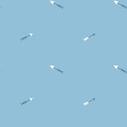 Seabrook Designs Hearts & Darts Sky Blue & White Wallpaper