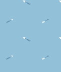 Seabrook Designs Hearts & Darts Sky Blue & White Wallpaper