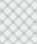 Seabrook Designs Diagonal Plaid Gray & Ocean Blue Wallpaper