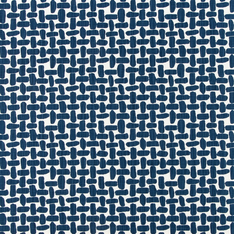 Premier Prints Farley Courtyard Navy Slub Linen Fabric