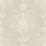 Seabrook Designs Colette Cameo Fog Wallpaper