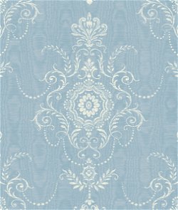 Seabrook Designs Colette Cameo Bleu Bisque Wallpaper