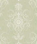 Seabrook Designs Colette Cameo Washed Green Wallpaper