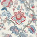 Seabrook Designs Bernadette Jacobean French Blue & Antique Ruby Wallpaper