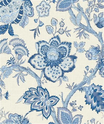 Seabrook Designs Bernadette Jacobean French Blue Wallpaper