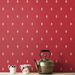 Seabrook Designs Petite Feuille Sprig Antique Ruby Wallpaper thumbnail image 2 of 2