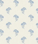 Seabrook Designs Lotus Branch Floral French Blue Wallpaper