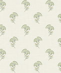 Seabrook Designs Lotus Branch Floral Washed Green & Herb Wallpaper