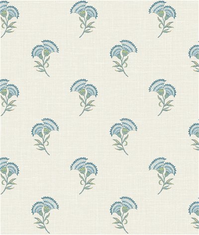 Seabrook Designs Lotus Branch Floral Blue Bell & Herb Wallpaper