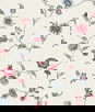 Seabrook Designs Florale Trail Antique Ruby & French Blue Wallpaper