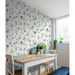 Seabrook Designs Florale Trail French Blue Wallpaper thumbnail image 2 of 3