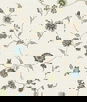 Seabrook Designs Florale Trail Greige & Blue Bell Wallpaper