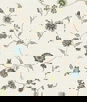 Seabrook Designs Florale Trail Bisque Bleu & French Wallpaper