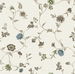 Seabrook Designs Florale Trail Bisque Bleu &amp; French Wallpaper thumbnail image 1 of 3