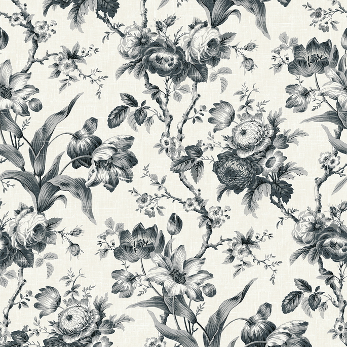 Seabrook Designs En Rose Poppy Seed Wallpaper image 1 of 2