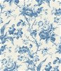 Seabrook Designs En Rose Blue Bell Wallpaper