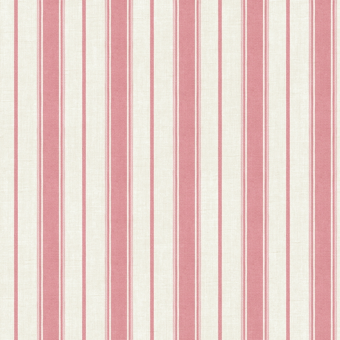 Seabrook Designs Eliott Linen Stripe Cranberry Wallpaper image 1 of 3