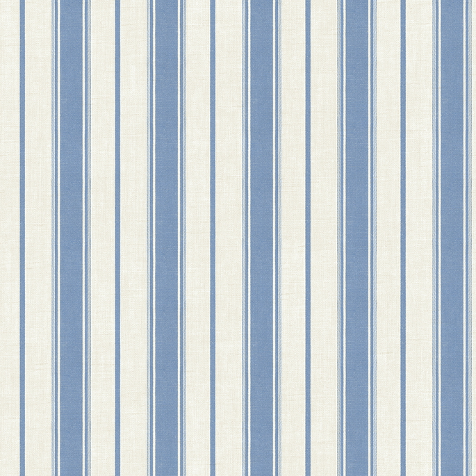 Seabrook Designs Eliott Linen Stripe Blue Bell Wallpaper image 1 of 3