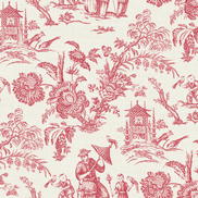 Seabrook Designs Colette Chinoiserie Antique Ruby Wallpaper