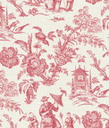 Seabrook Designs Colette Chinoiserie Antique Ruby Wallpaper