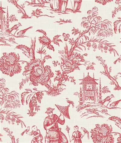 Seabrook Designs Colette Chinoiserie Antique Ruby Wallpaper