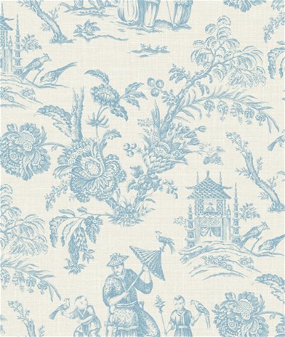 Seabrook Designs Colette Chinoiserie Bleu Bisque Wallpaper