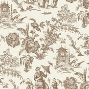 Seabrook Designs Colette Chinoiserie Hickory Smoke Wallpaper