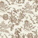 Seabrook Designs Colette Chinoiserie Hickory Smoke Wallpaper