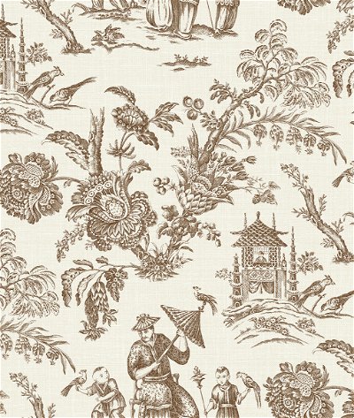 Seabrook Designs Colette Chinoiserie Hickory Smoke Wallpaper
