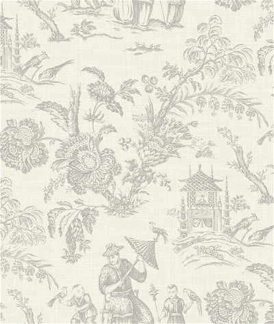 Seabrook Designs Colette Chinoiserie French Grey Wallpaper