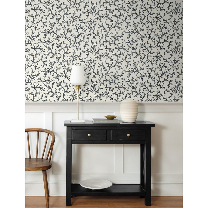Seabrook Designs Corail Poppy Seed Wallpaper image 2 of 2