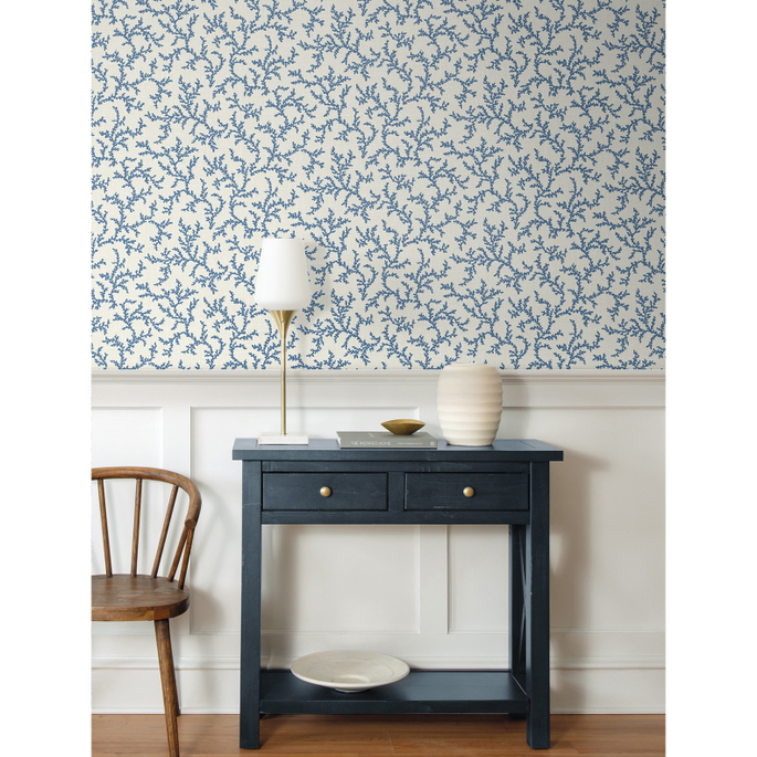 Seabrook Designs Corail Denim Wash Wallpaper image 2 of 2