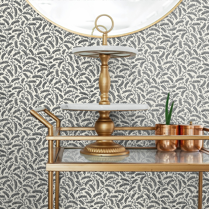 Seabrook Designs Cossette Poppy Seed Wallpaper image 3 of 3