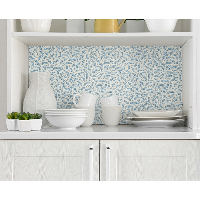 Seabrook Designs Cossette Bleu Bisque Wallpaper image 2 of 2