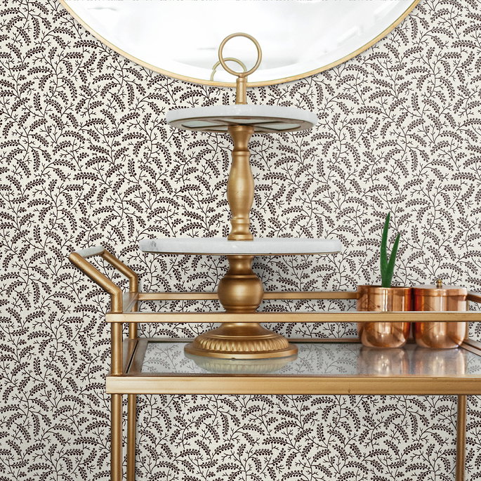 Seabrook Designs Cossette Hickory Smoke Wallpaper image 3 of 3
