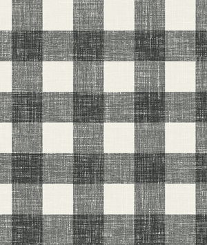 Seabrook Designs Bebe Gingham Poppy Seed Wallpaper