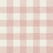 Seabrook Designs Bebe Gingham Rustic Rouge Wallpaper