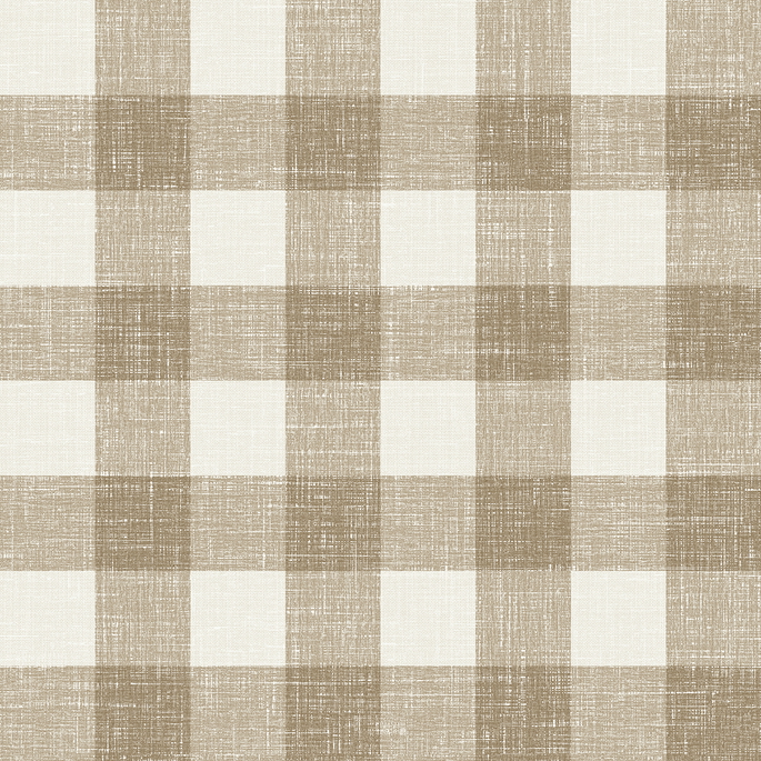 Seabrook Designs Bebe Gingham Driftwood Wallpaper image 1 of 3