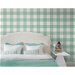 Seabrook Designs Bebe Gingham Minty Meadow Wallpaper thumbnail image 2 of 3