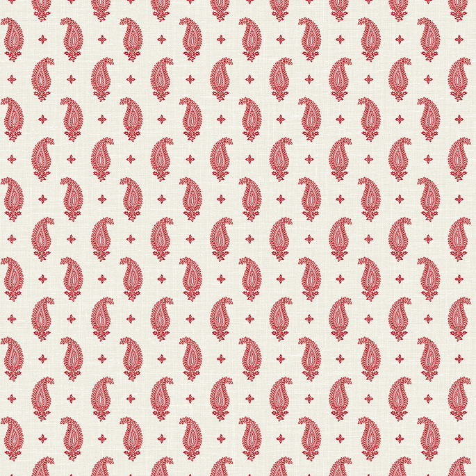 Seabrook Designs Maia Paisley Antique Ruby Wallpaper image 1 of 2