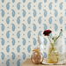 Seabrook Designs Maia Paisley Bleu Bisque Wallpaper thumbnail image 3 of 3