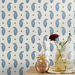 Seabrook Designs Maia Paisley French Blue Wallpaper thumbnail image 3 of 3
