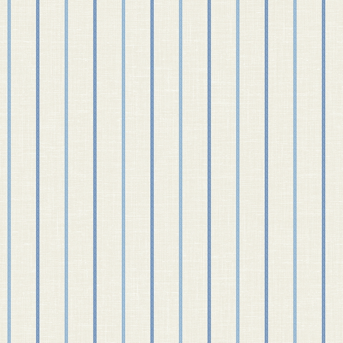 Seabrook Designs Andree Stripe French Blue &amp; Denim Wash Wallpaper image 1 of 3