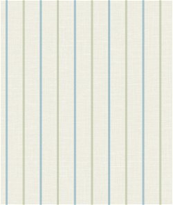 Seabrook Designs Andree Stripe French Blue & Pomme Wallpaper
