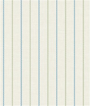 Seabrook Designs Andree Stripe French Blue & Pomme Wallpaper